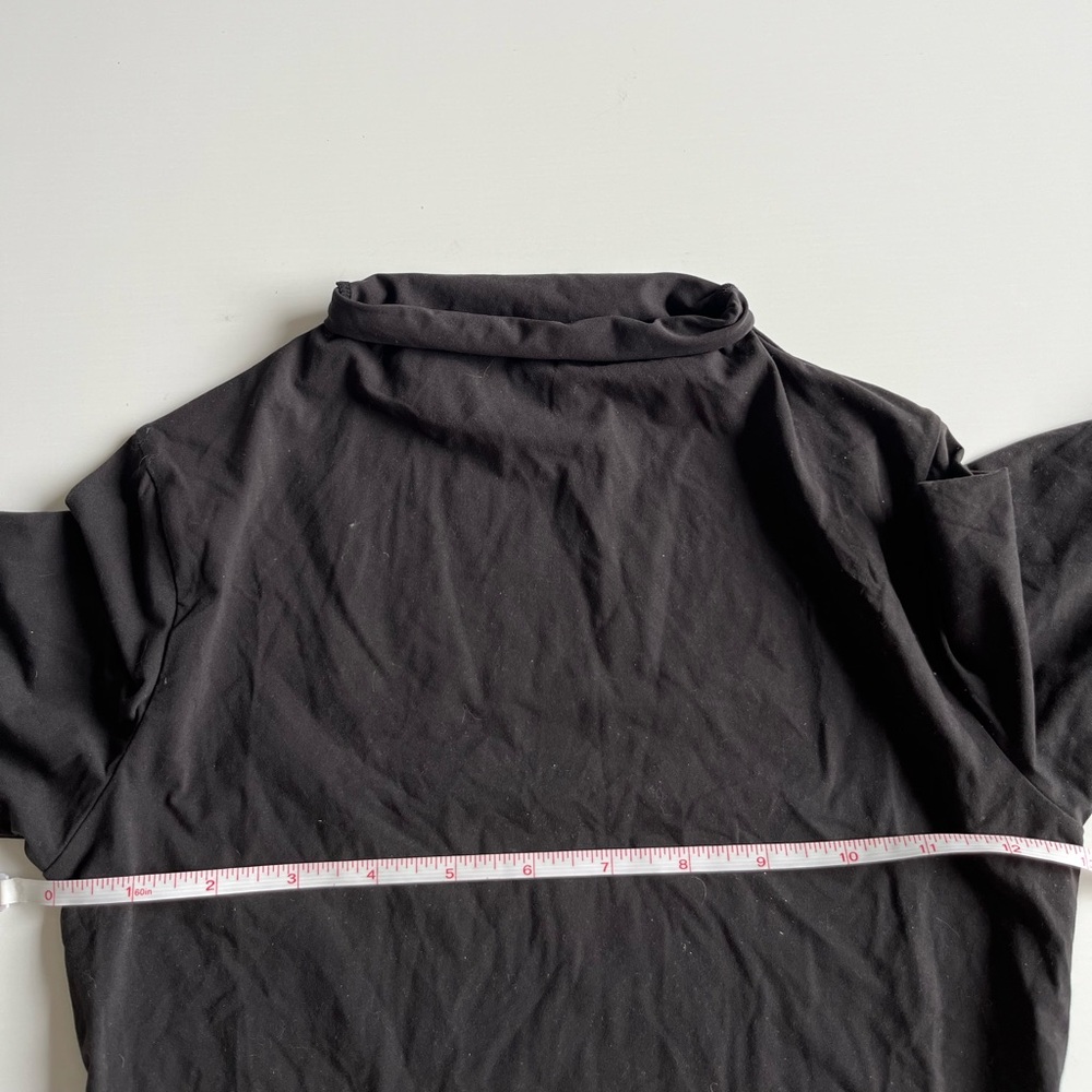 NWT SKIMS Black Long-Sleeve Mock Neck Top - Picture 5 of 5